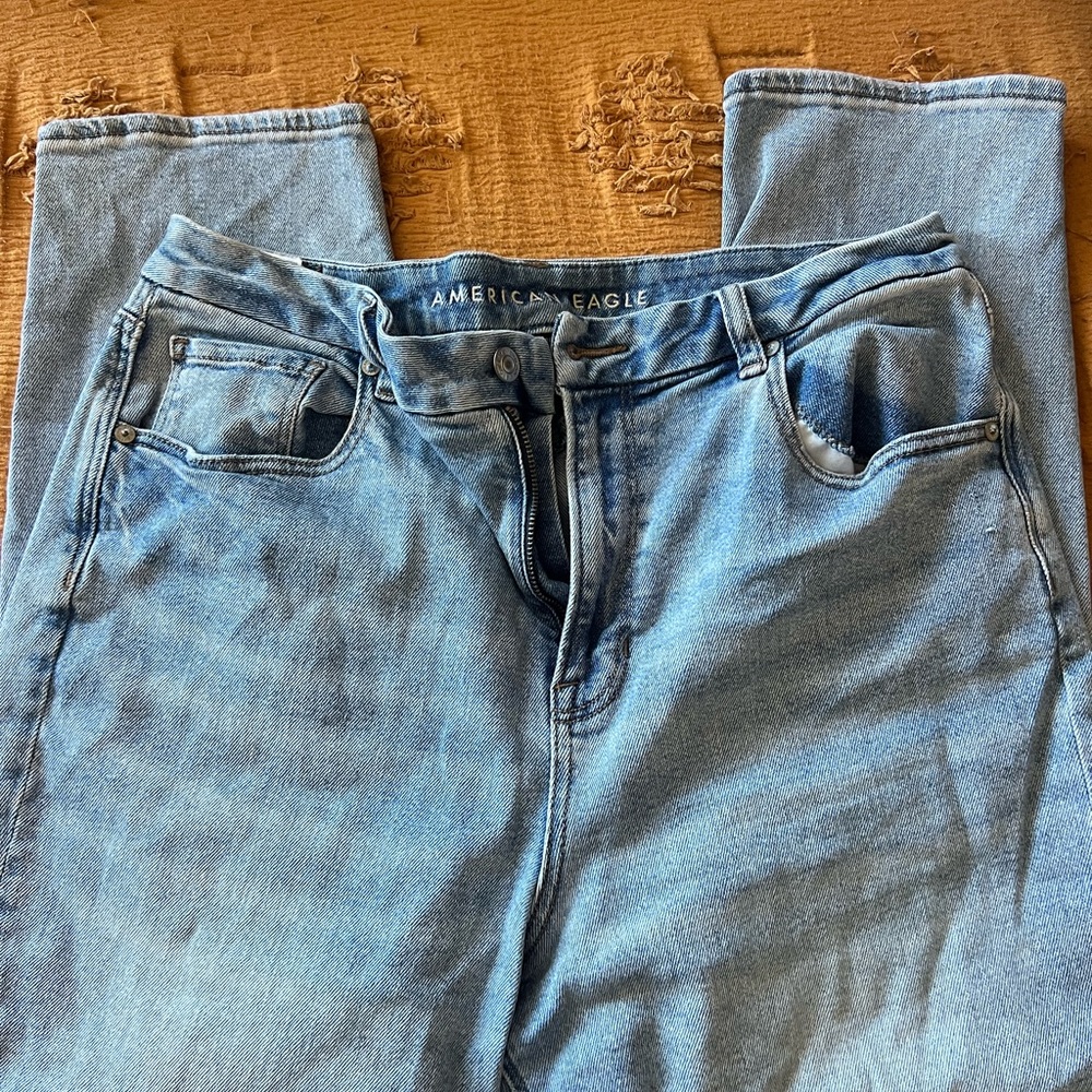 American Eagle Outfitters Curvy Mom Blue Jeans